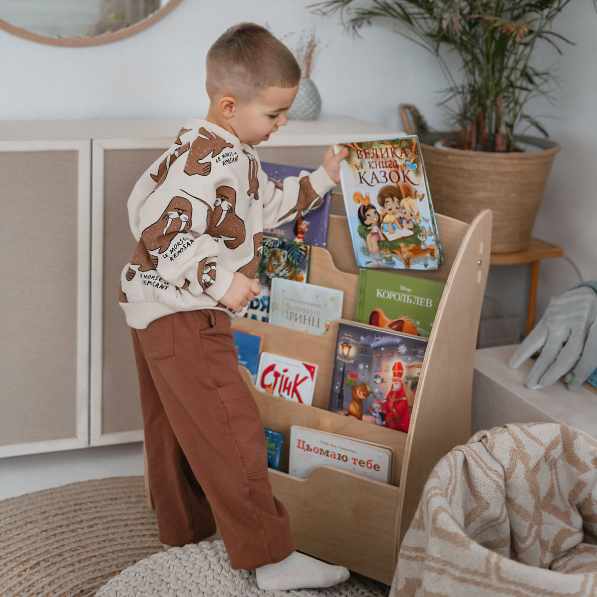 Bücherregal Klassik aus Holz für Kinder - Montessori-Kinderregal - Ansicht 4