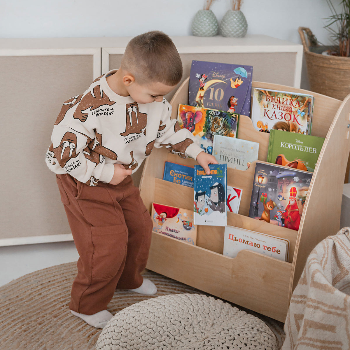 Bücherregal Klassik aus Holz für Kinder - Montessori-Kinderregal - Ansicht 5