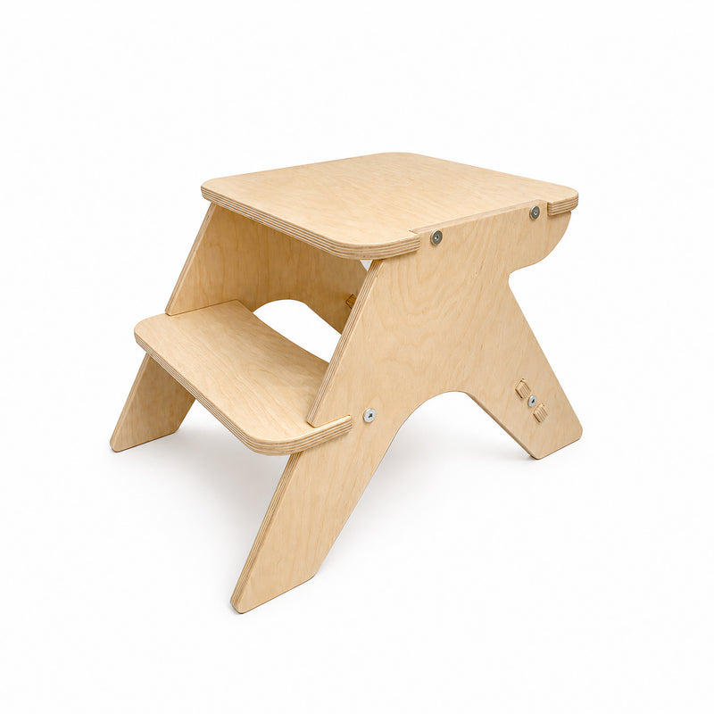 Tritthocker aus Holz - Montessori-Hocker für Bad und Küche